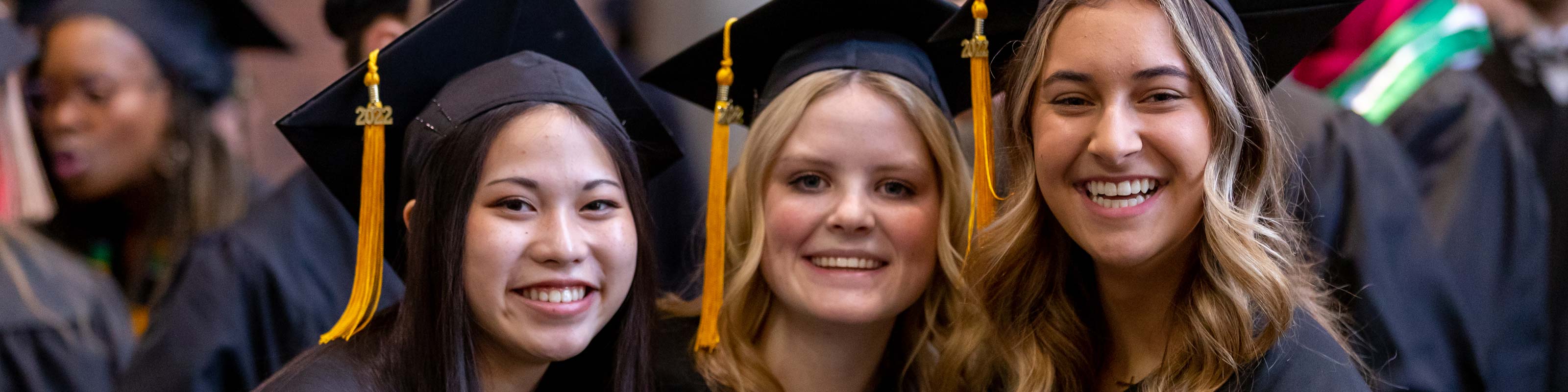 Students at the commencement ceremony